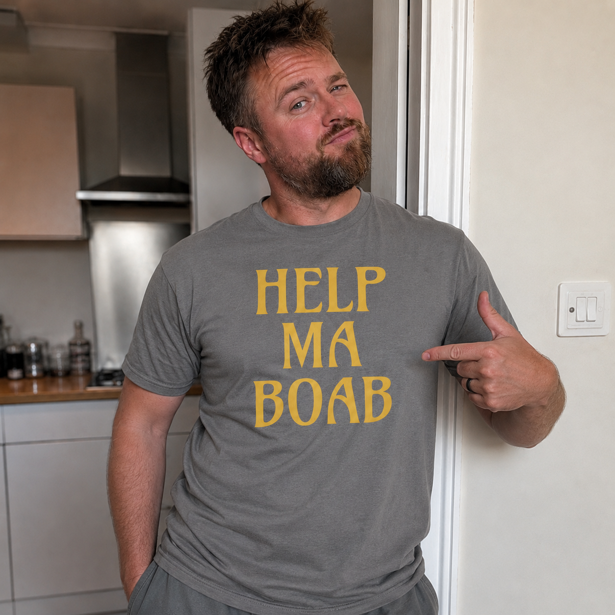 “Help Ma Boab” Standard Fit T-Shirt