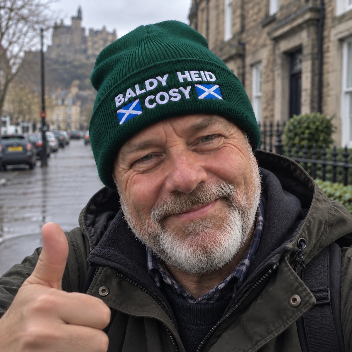Baldy Heid Cosy | Embroidered Beanie