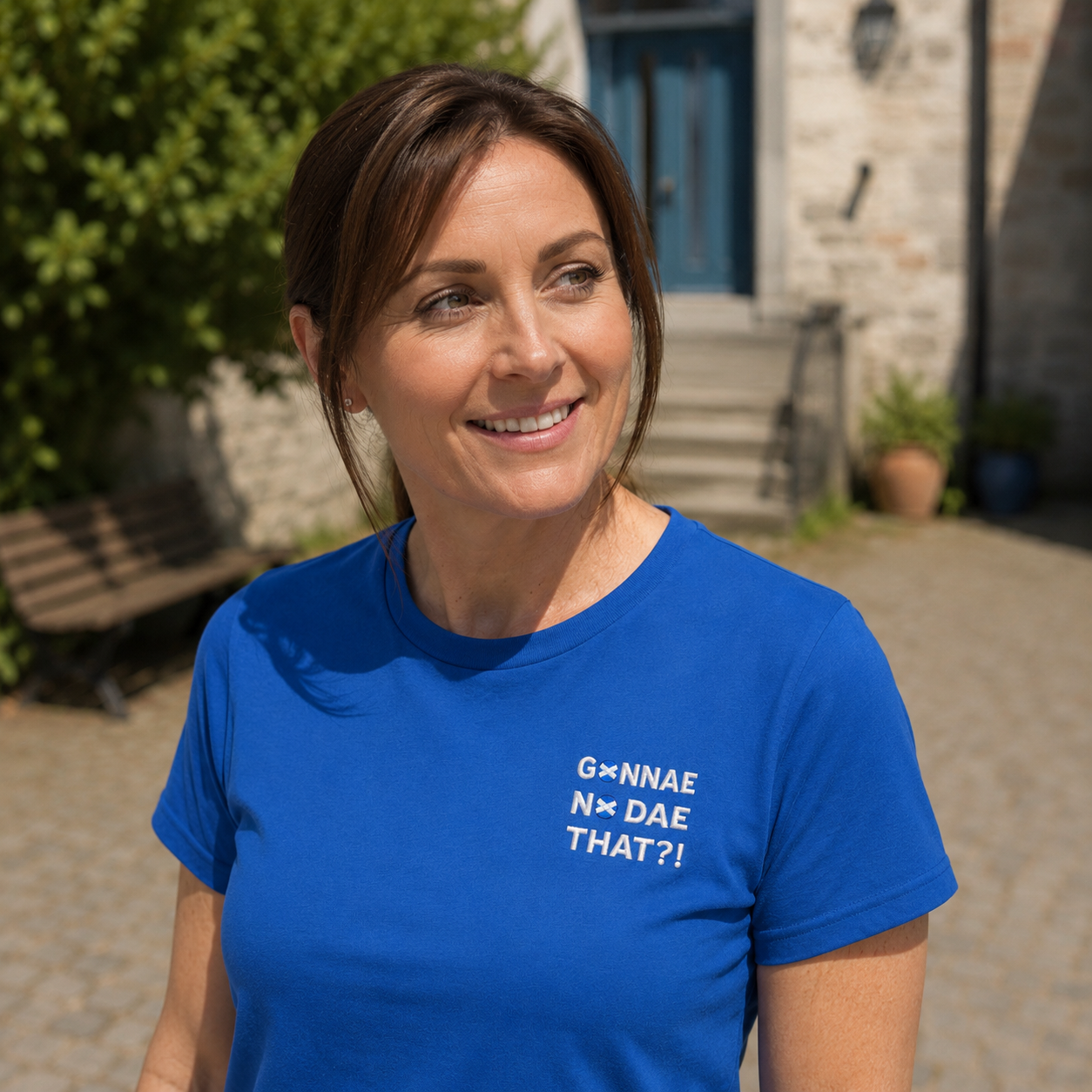 “Gonnae No Dae That?!” Embroidered T-Shirt