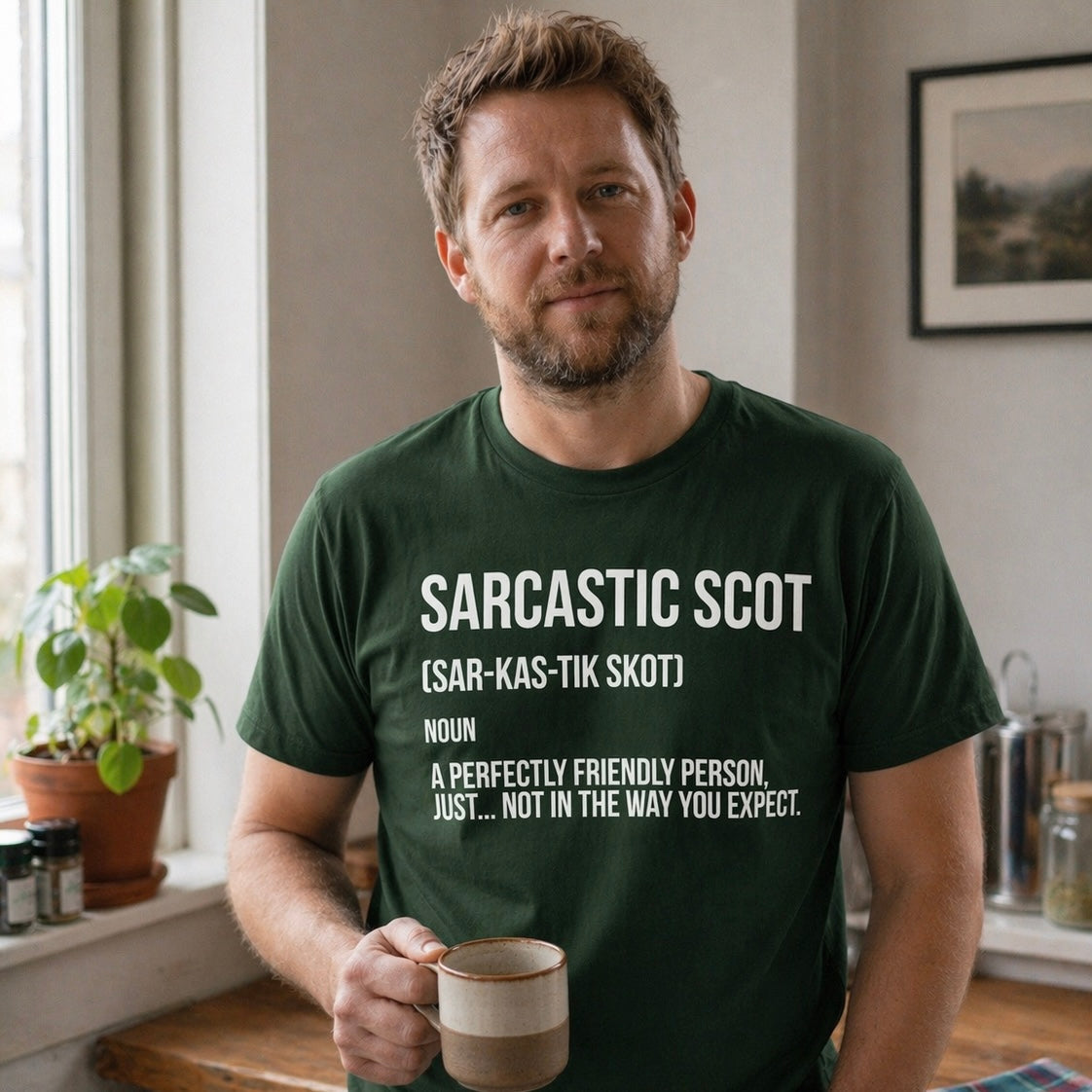 “Sarcastic Scot” Funny Scottish T-Shirt – Premium Soft Feel