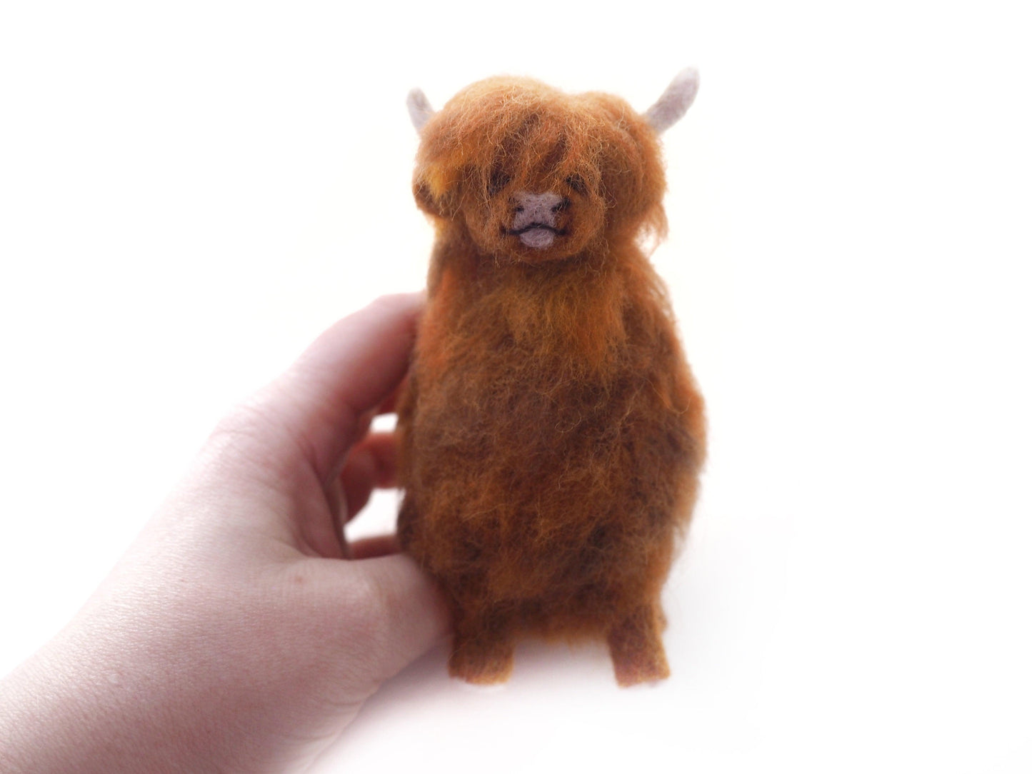 Needle Felted Hairy Coo