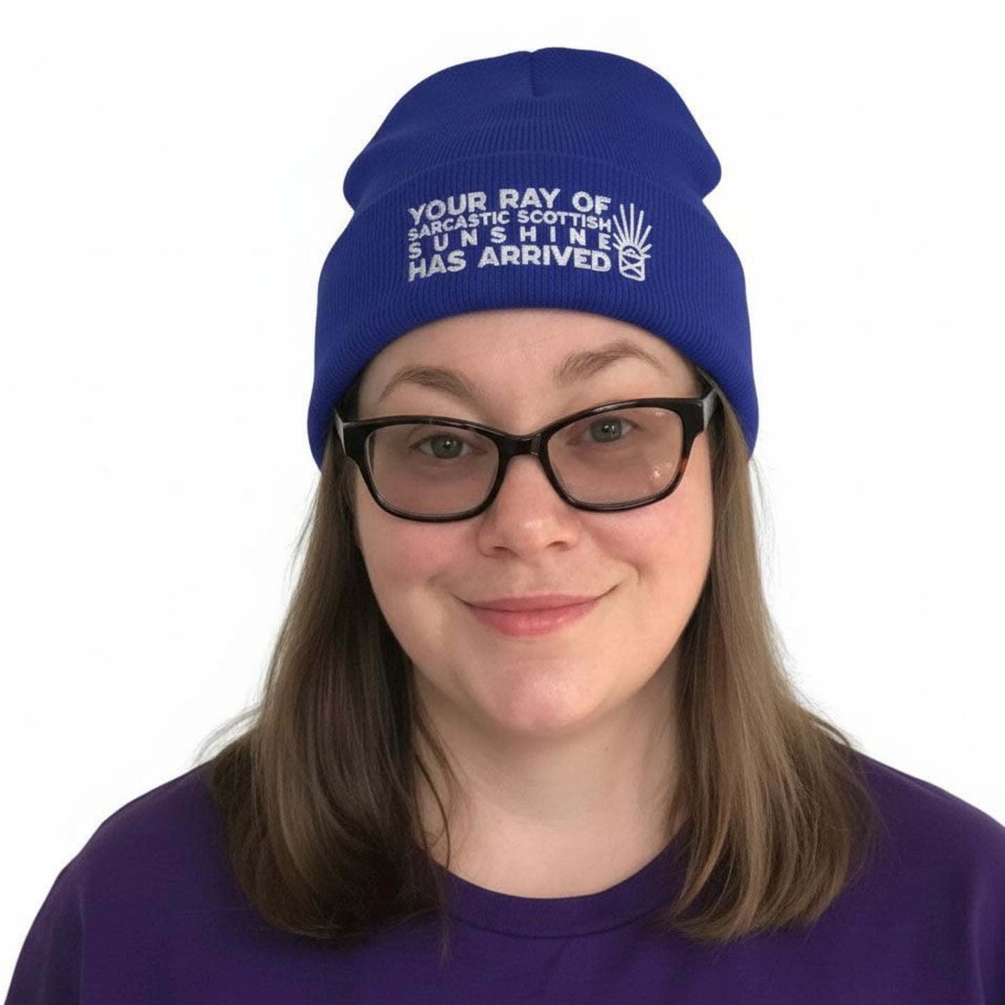 Scottish Embroidered Beanie – Sarcastic Scottish Sunshine