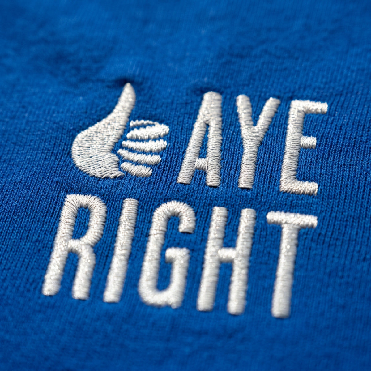 Aye Right Premium Embroidered T-Shirt