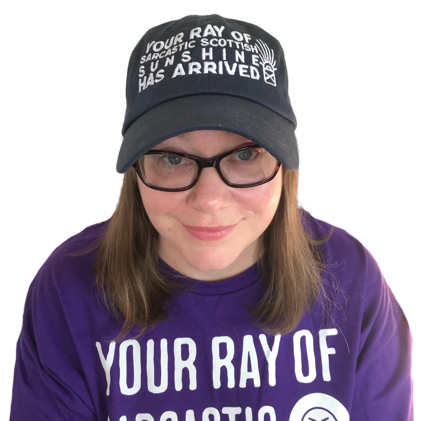 Sarcastic Scottish Sunshine Navy Blue Cap