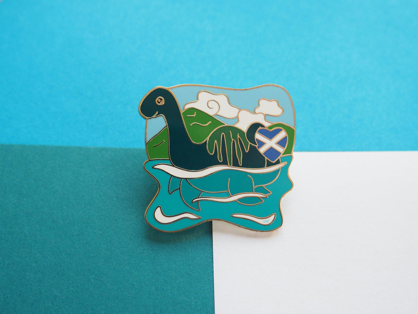 Nessie the Loch Ness Monster Enamel Pin