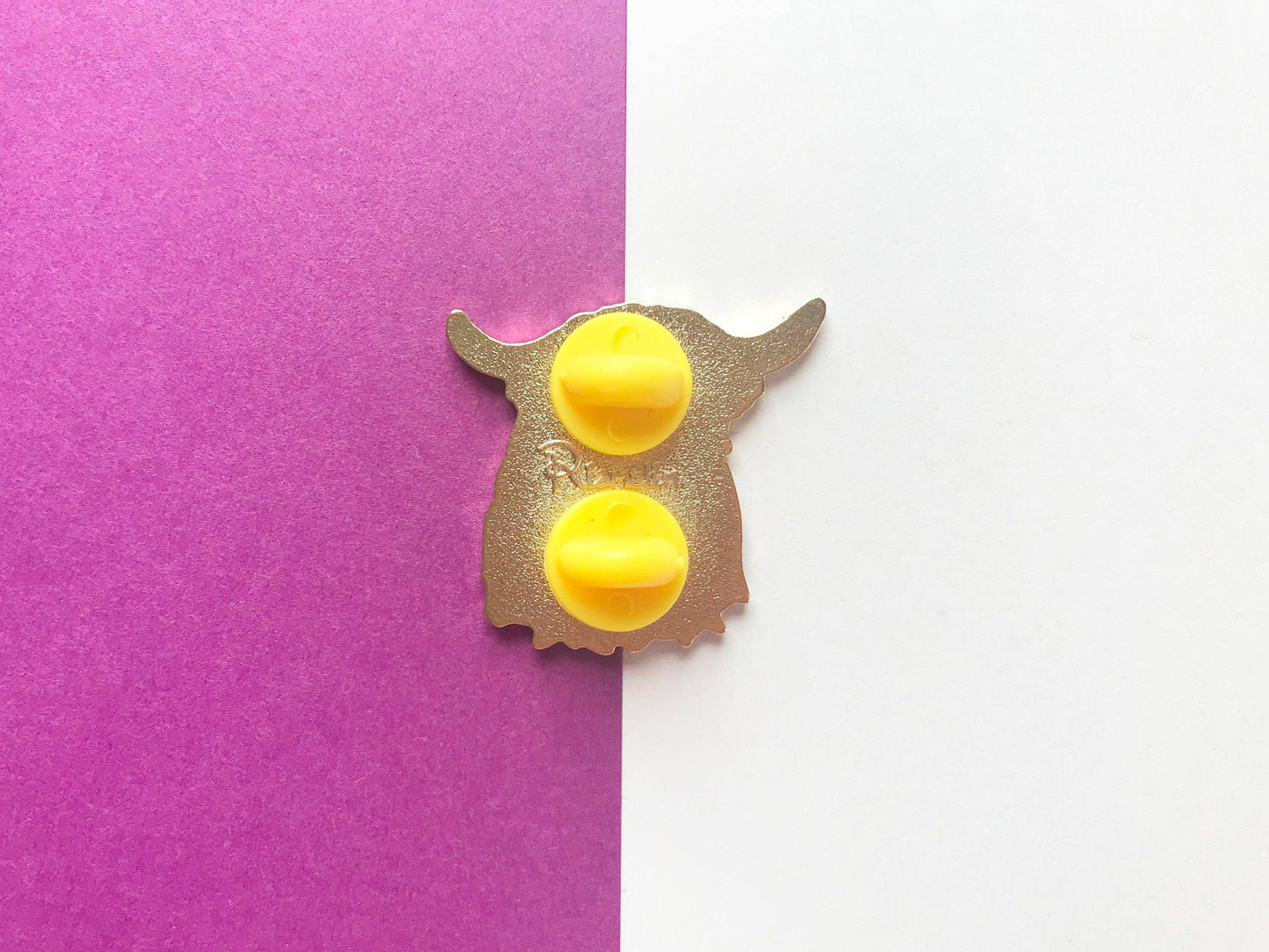 Highland Cow Enamel Pin Scottish Gift