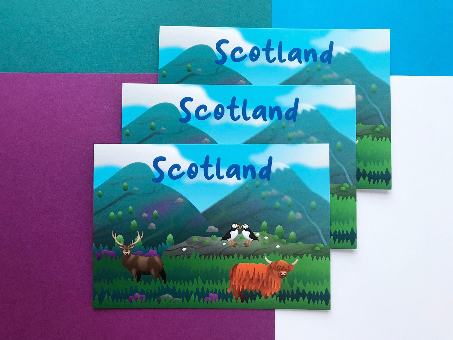 Scotland Artwork Postcards
