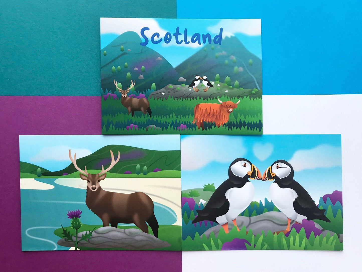 Scotland Artwork Postcards