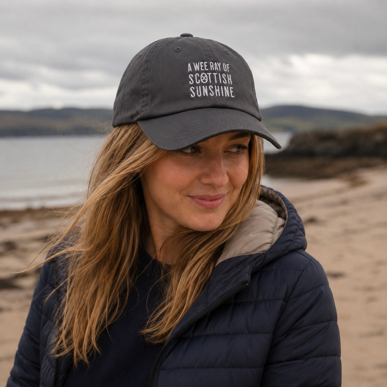 A Wee Ray Of Scottish Sunshine Embroidered Cap