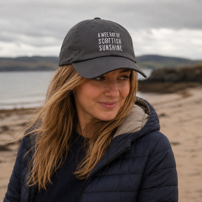 A Wee Ray Of Scottish Sunshine Embroidered Cap