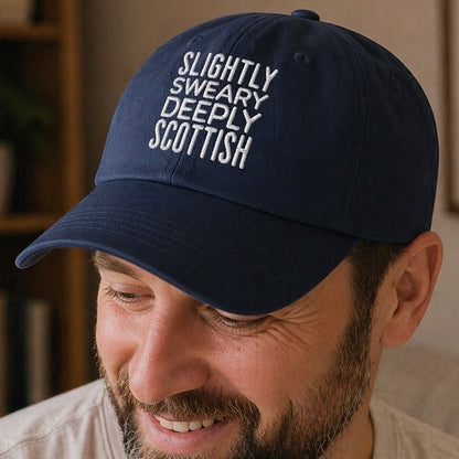 “Slightly Sweary Deeply Scottish” Embroidered Cap