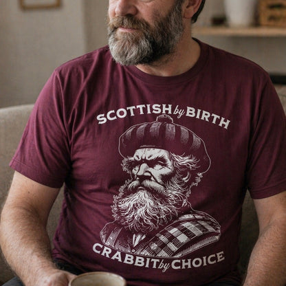 “Crabbit By Choice” Funny Scottish T-Shirt – Premium Soft Feel