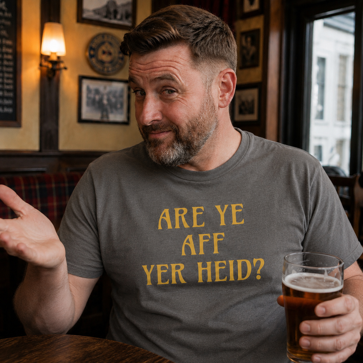 “Are Ye Aff Yer Heid?” Standard Fit T-Shirt