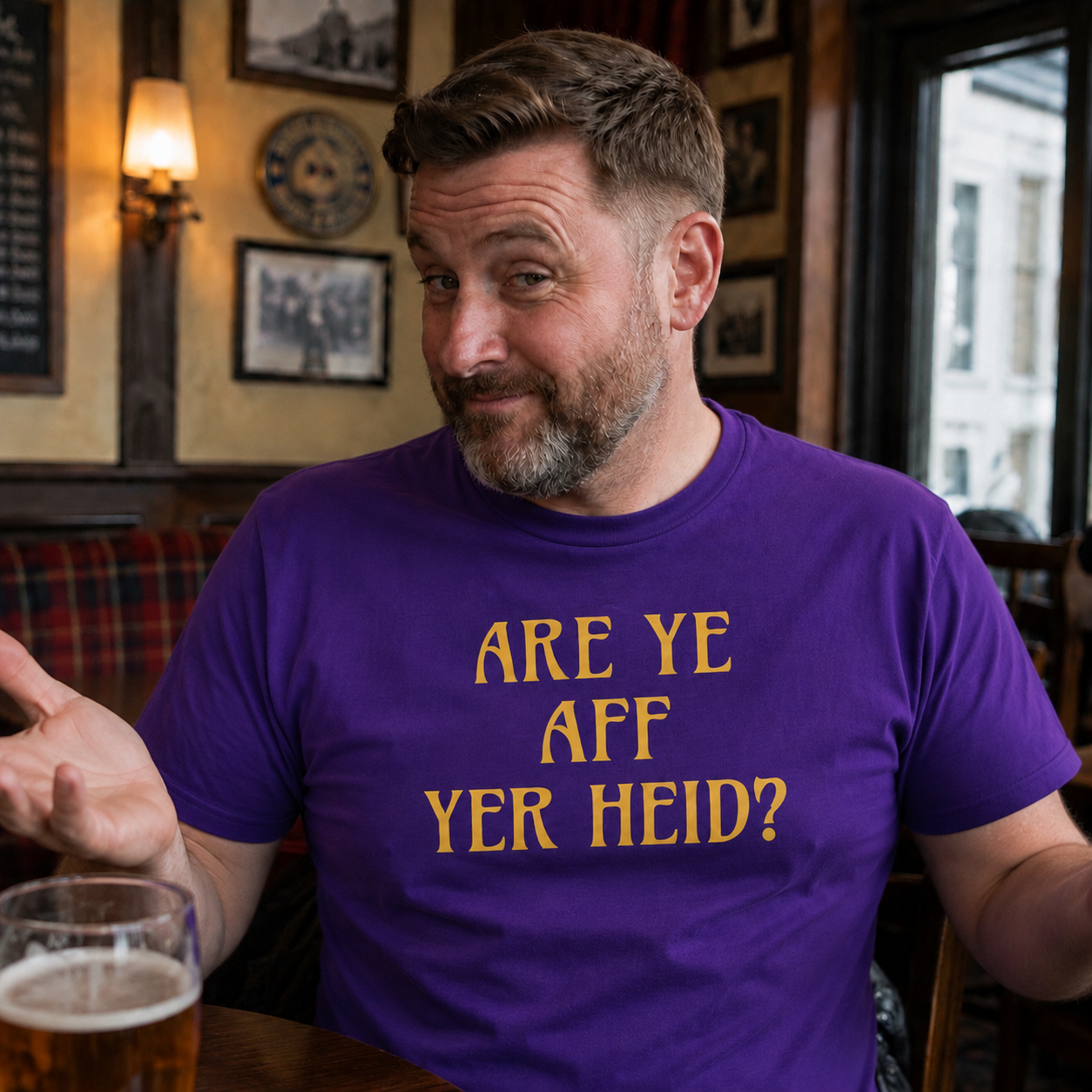 “Are Ye Aff Yer Heid?” Standard Fit T-Shirt