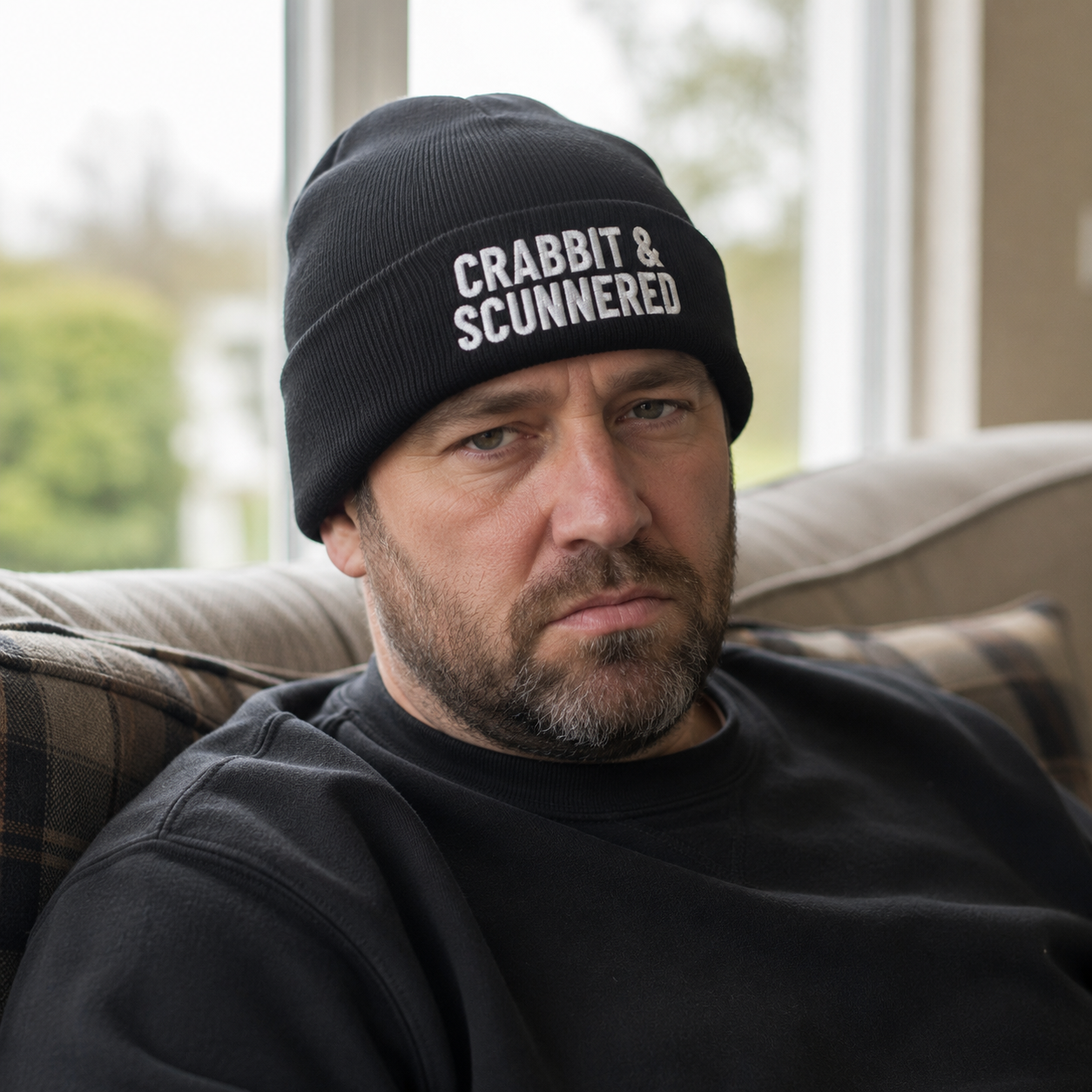 Crabbit & Scunnered Embroidered Beanie