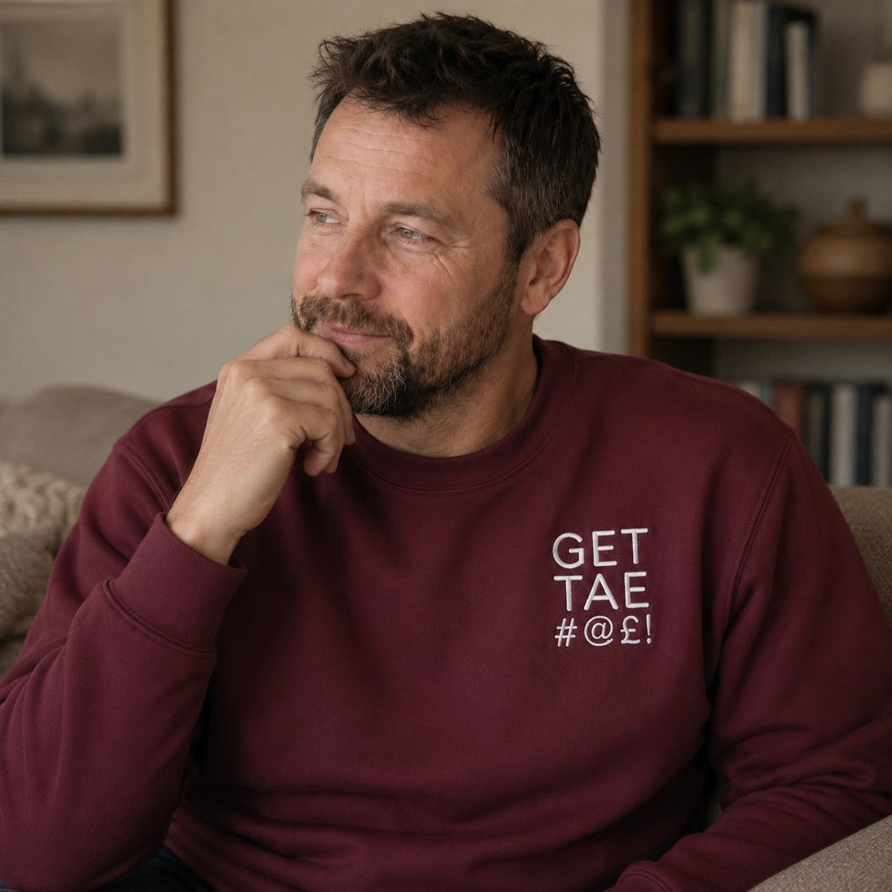 Get Tae #@£! Embroidered Sweatshirt
