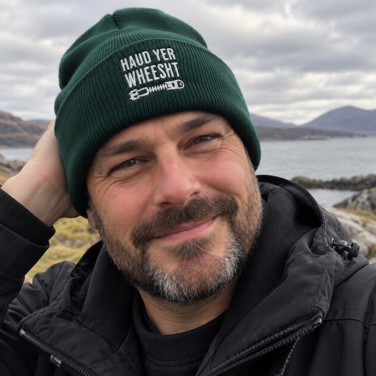 Haud Yer Wheesht Embroidered Beanie