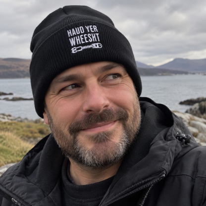 Haud Yer Wheesht Embroidered Beanie