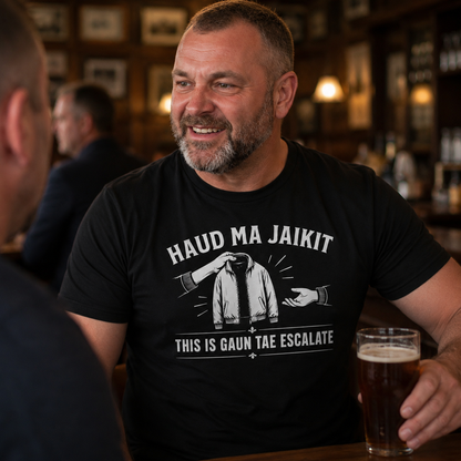 “Haud Ma Jaikit” Standard Fit T-Shirt