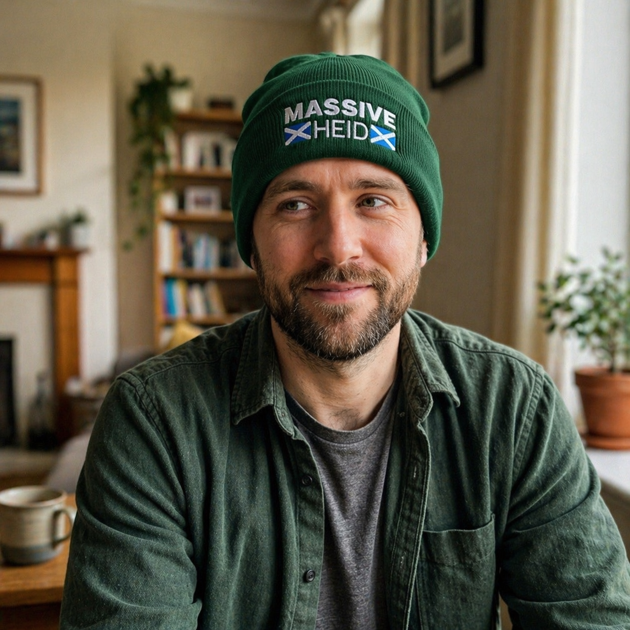 “Massive Heid” Embroidered Beanie