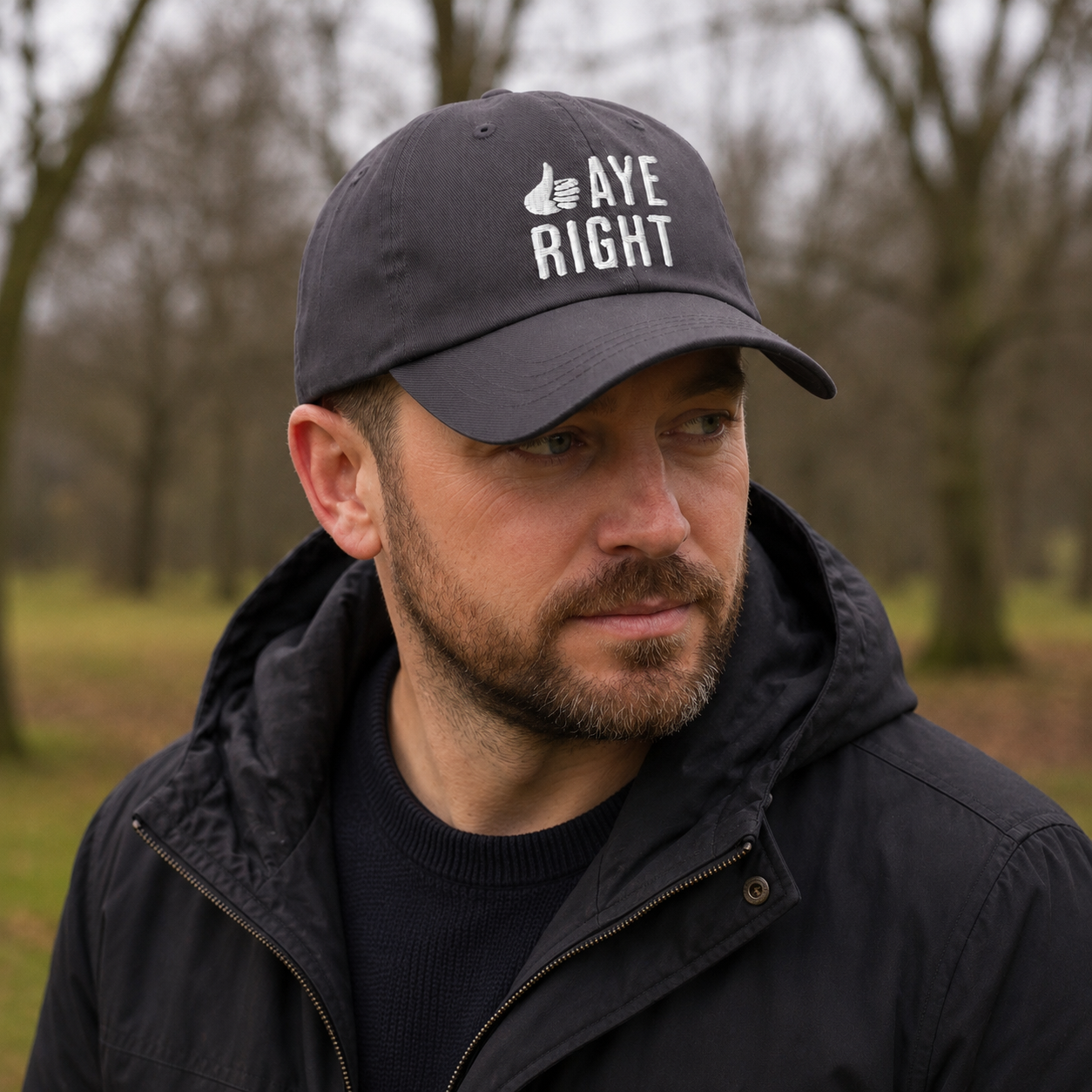 Aye Right Embroidered Cap