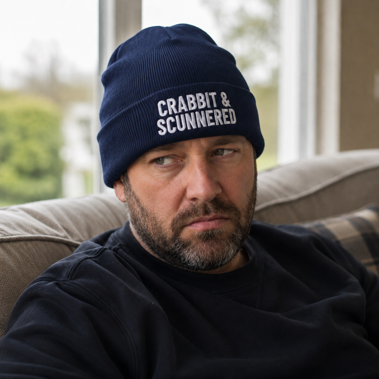Crabbit & Scunnered Embroidered Beanie