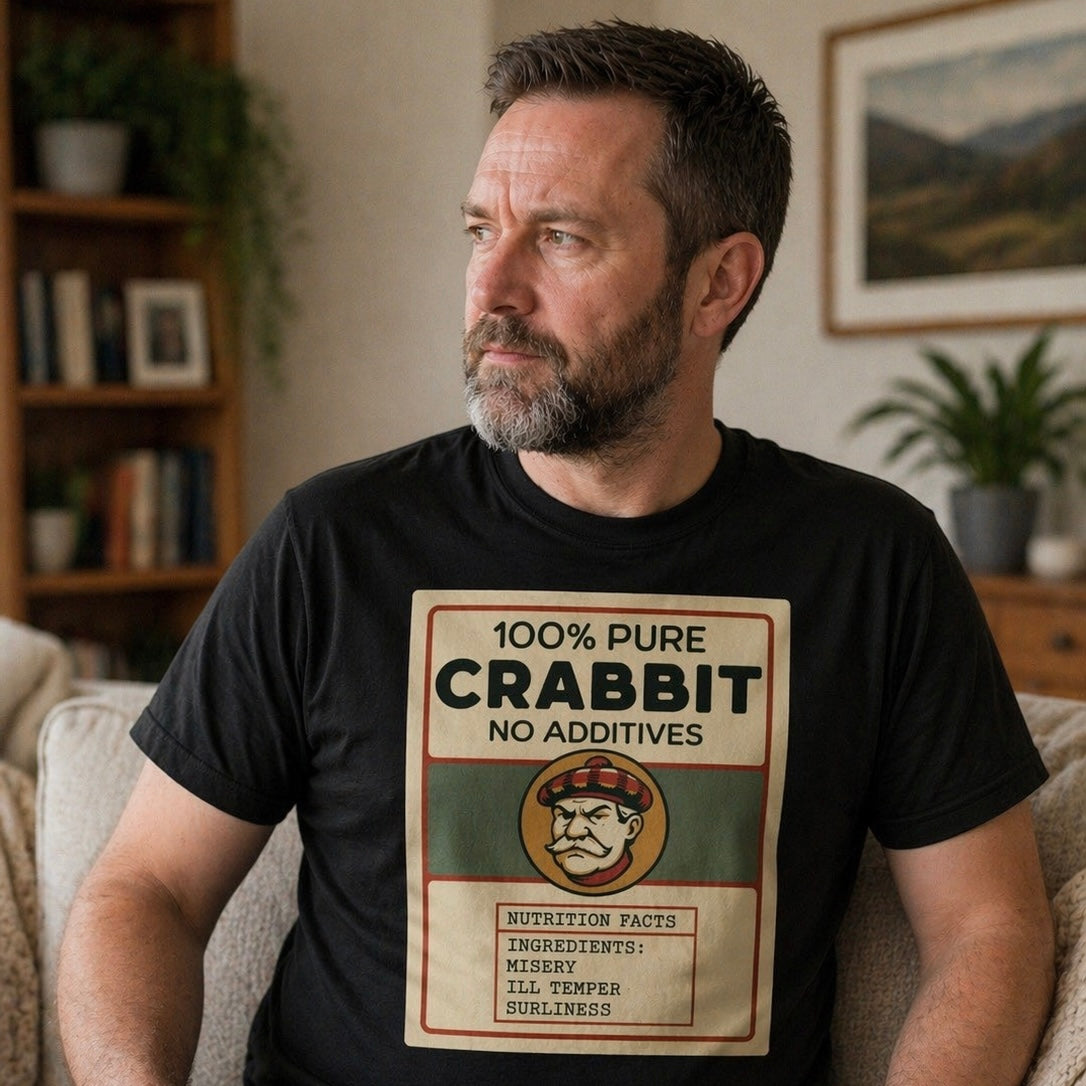 “Pure Crabbit” Funny Scottish T-Shirt – Premium Soft Feel