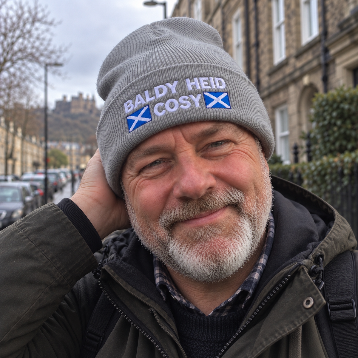 Baldy Heid Cosy | Embroidered Beanie