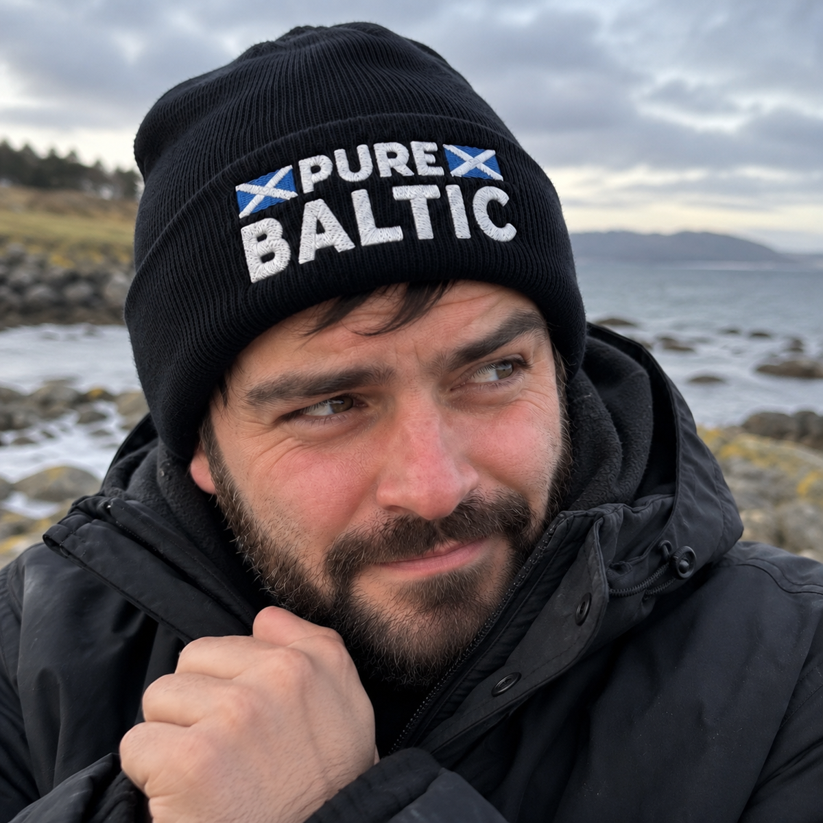 Pure Baltic Embroidered Beanie