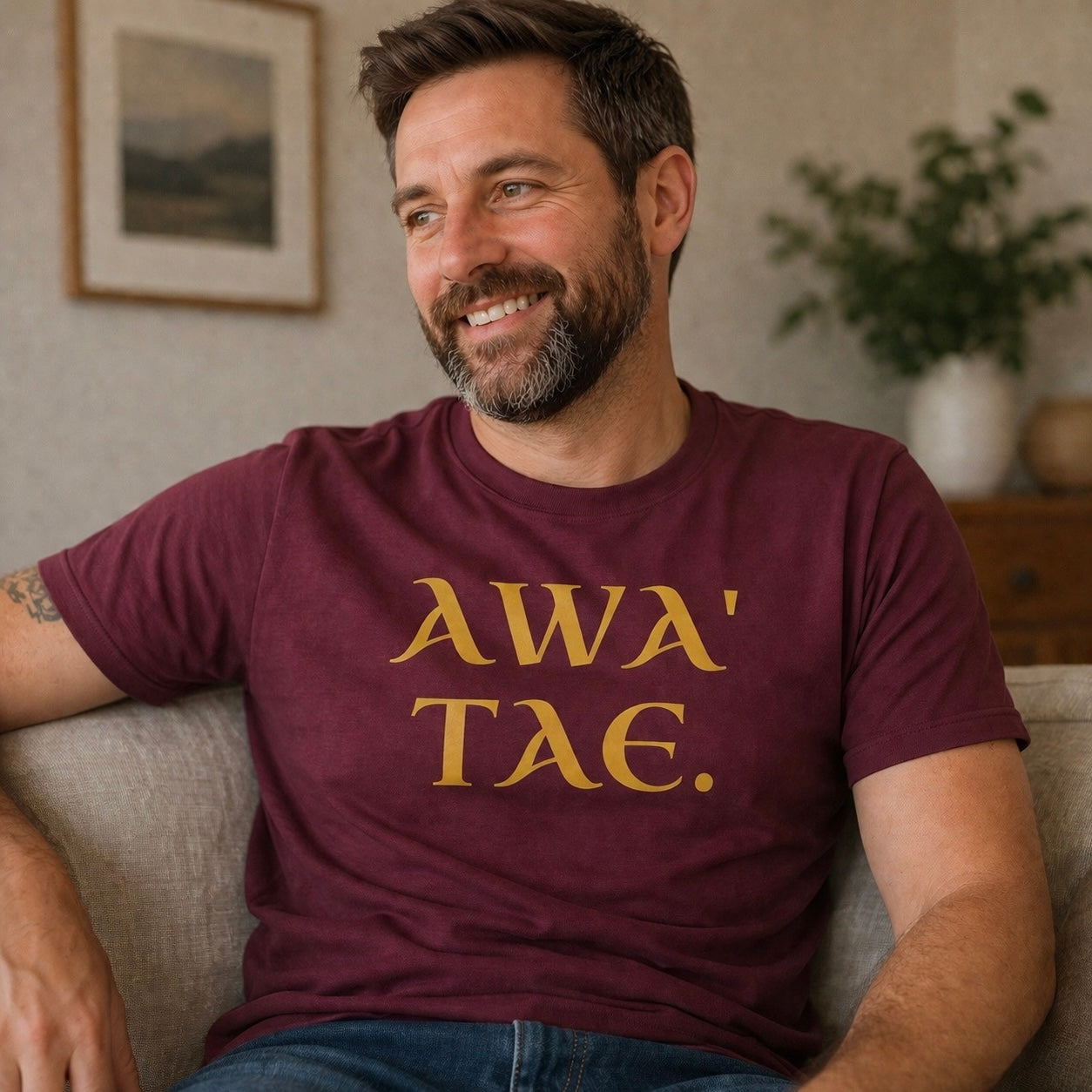 “Awa’ Tae” Funny Scottish T-Shirt – Premium Soft Feel