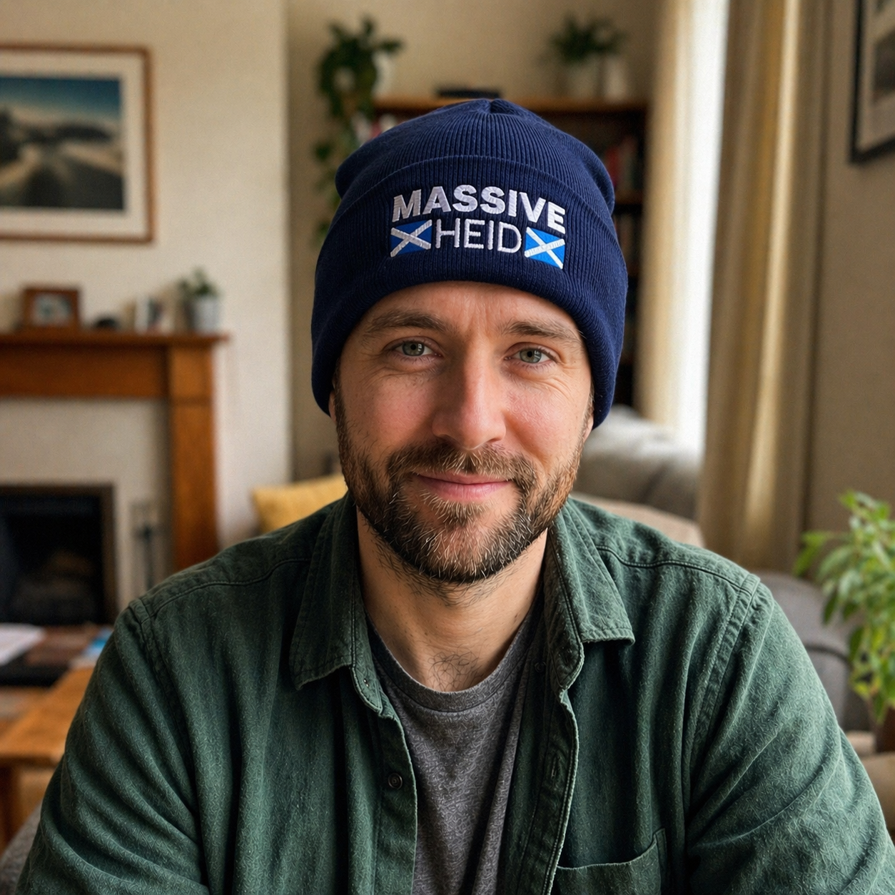 “Massive Heid” Embroidered Beanie