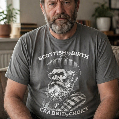 “Crabbit By Choice” Funny Scottish T-Shirt – Standard Fit