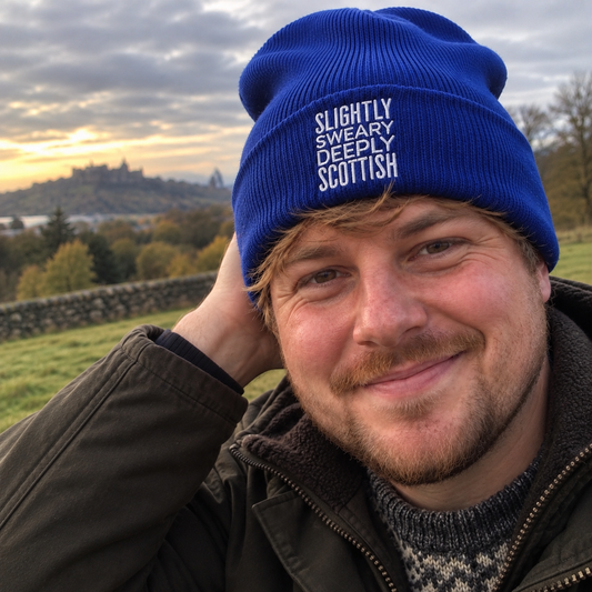 Deeply Scottish Embroidered Beanie