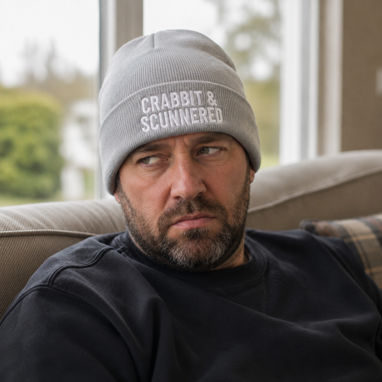 Crabbit & Scunnered Embroidered Beanie