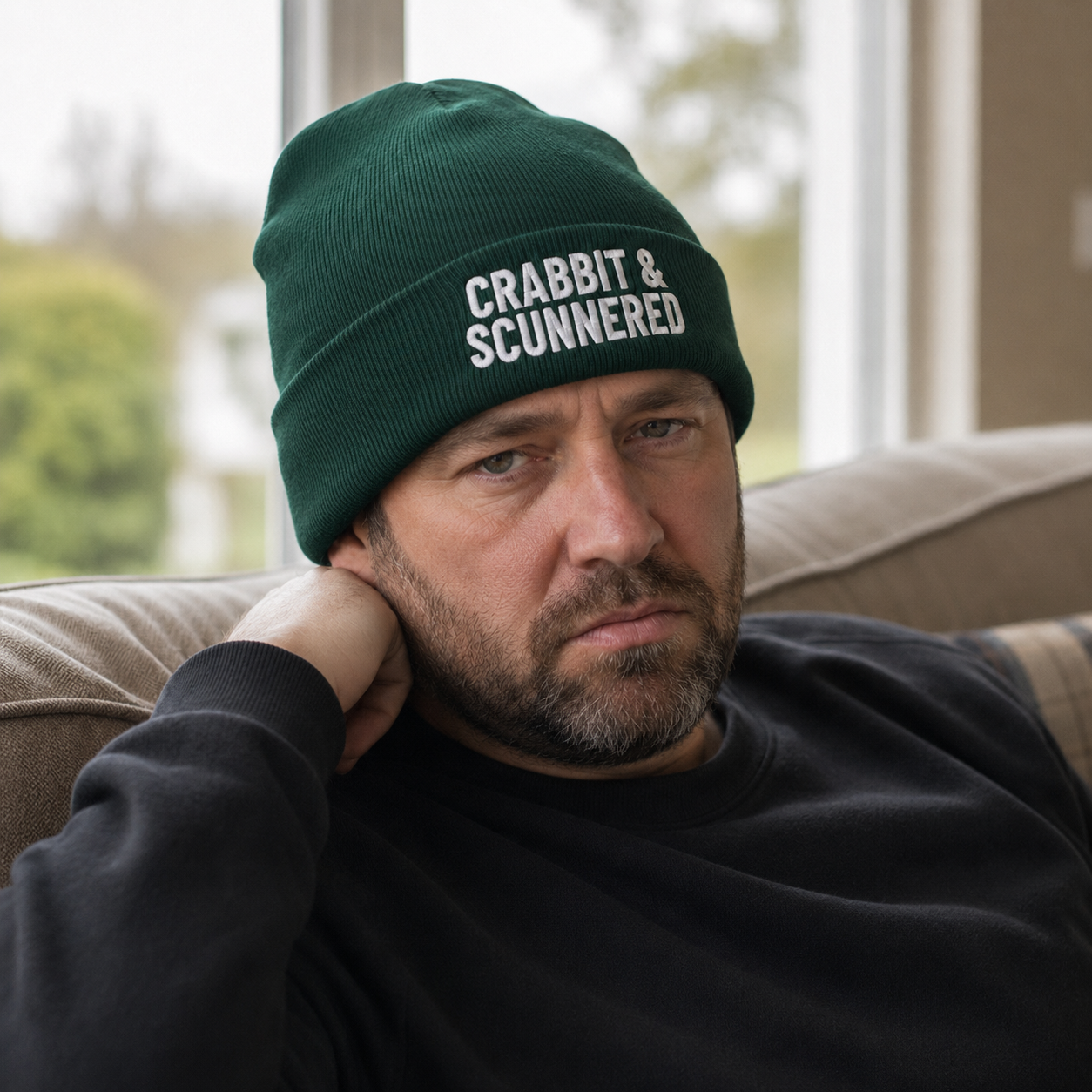 Crabbit & Scunnered Embroidered Beanie