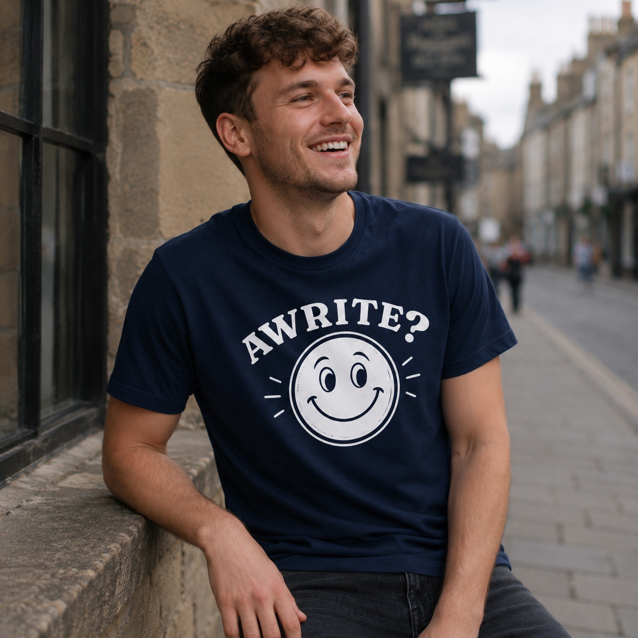 “Awrite?” Premium Soft T-Shirt