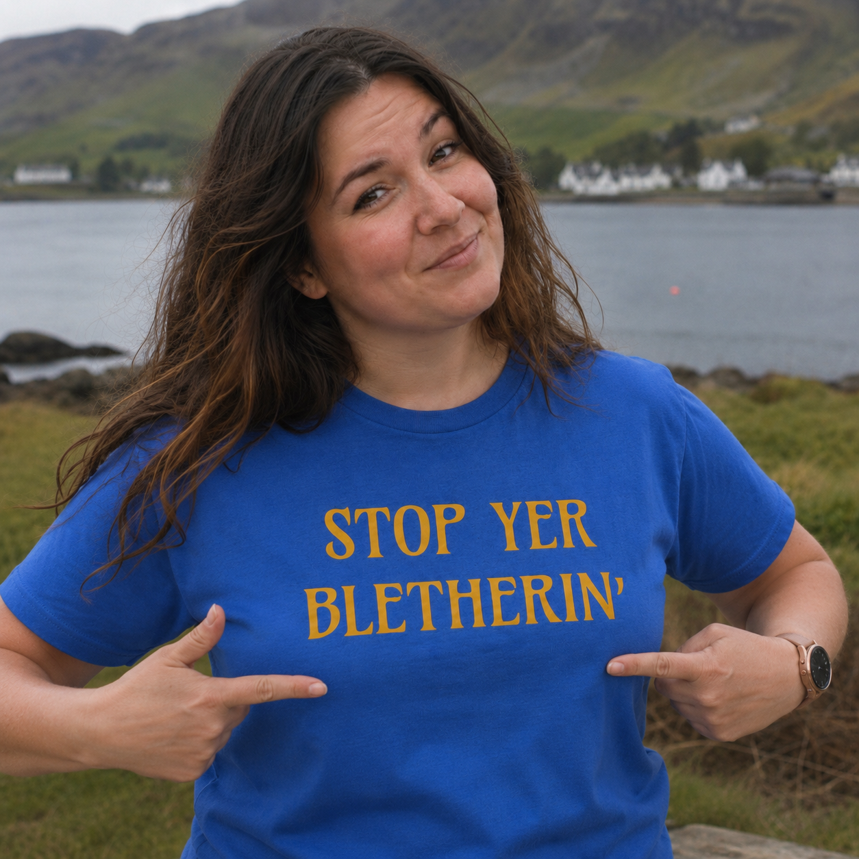 “Stop Yer Bletherin’” Standard Fit T-Shirt