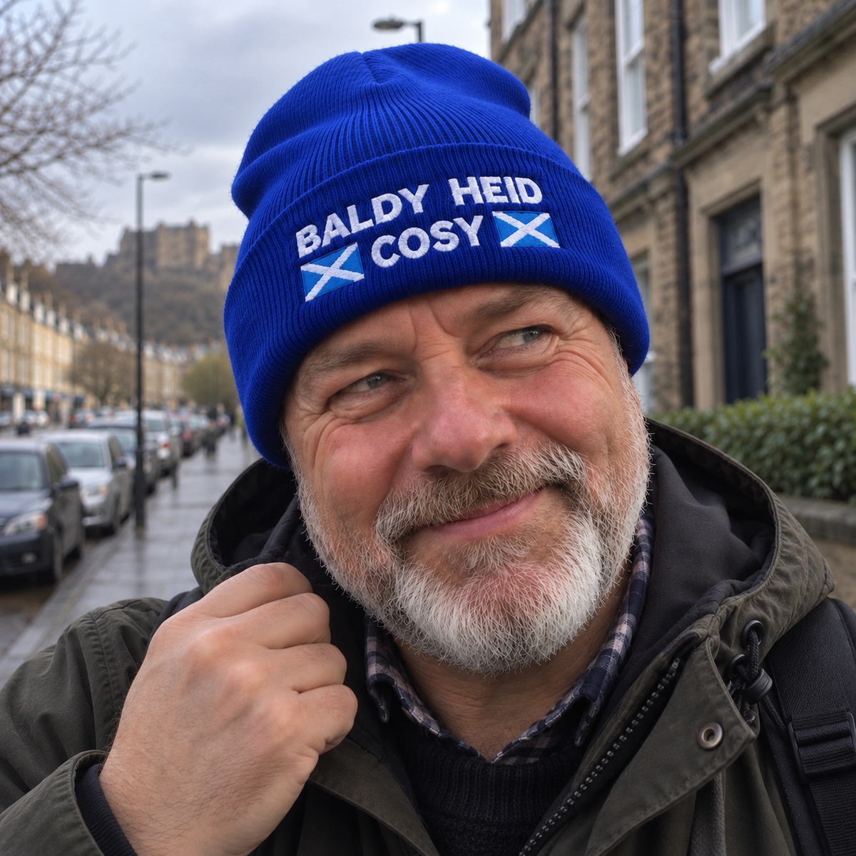 Baldy Heid Cosy | Embroidered Beanie
