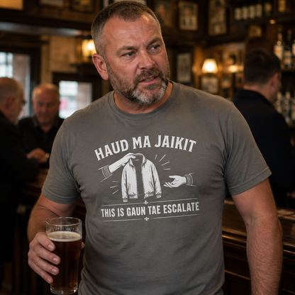 “Haud Ma Jaikit” Standard Fit T-Shirt