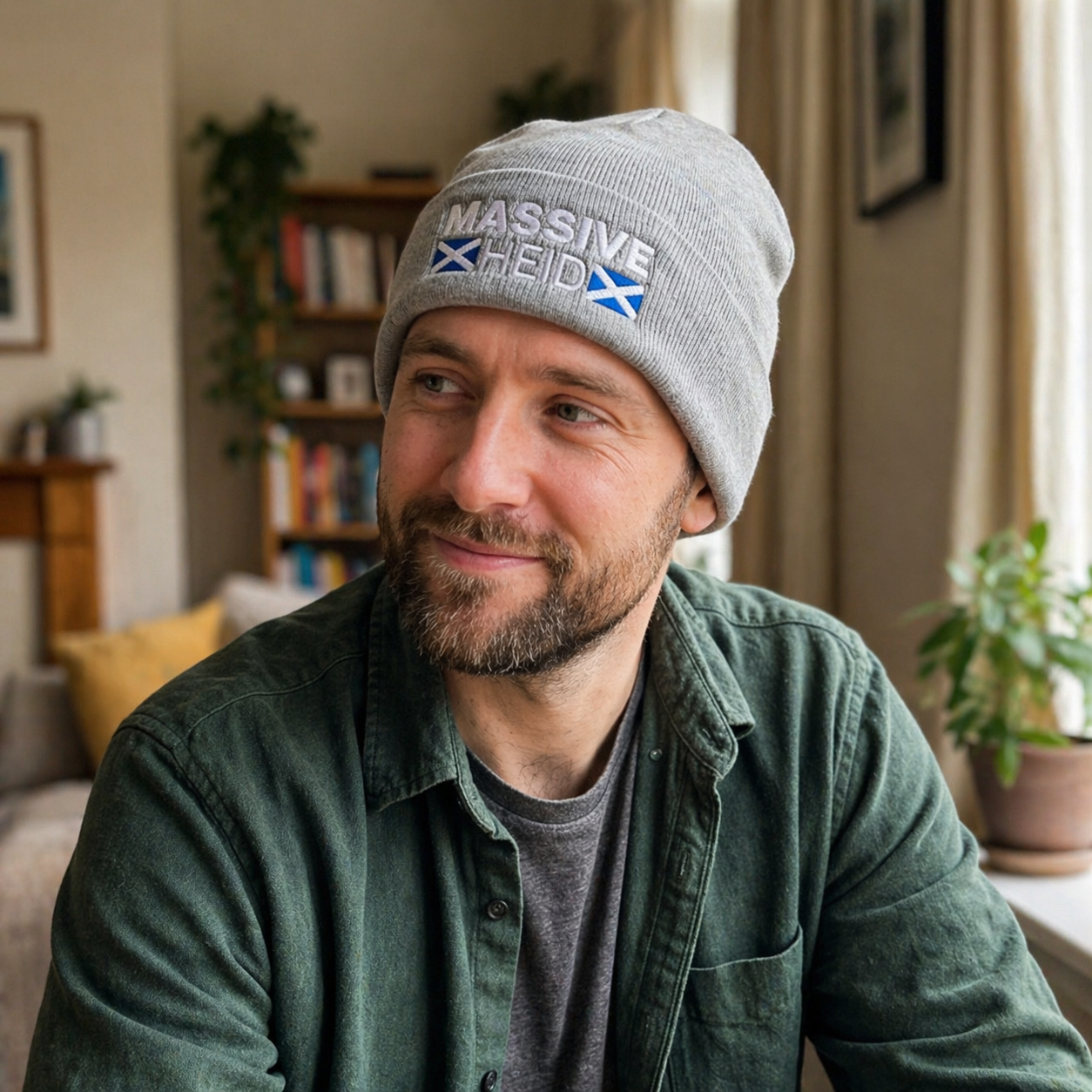 “Massive Heid” Embroidered Beanie
