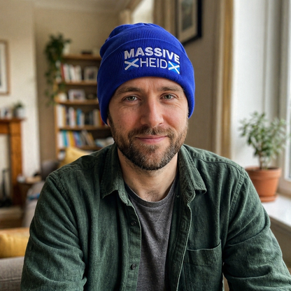 “Massive Heid” Embroidered Beanie