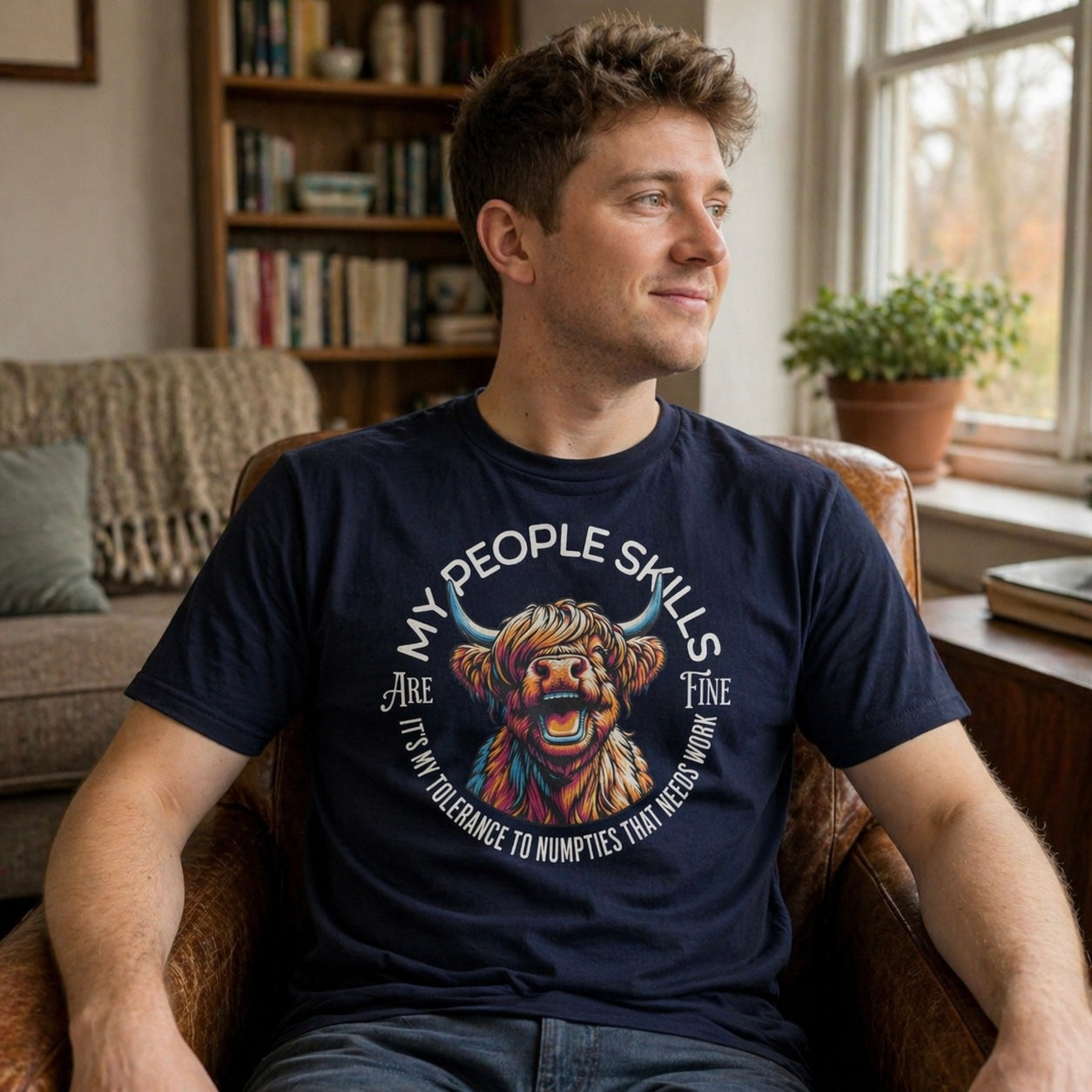 “My People Skills Are Fine” Funny Scottish T-Shirt – Standard Fit
