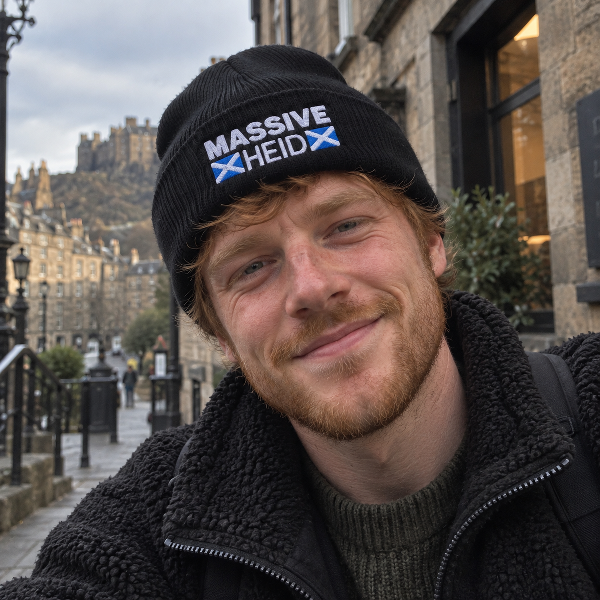 “Massive Heid” Embroidered Beanie