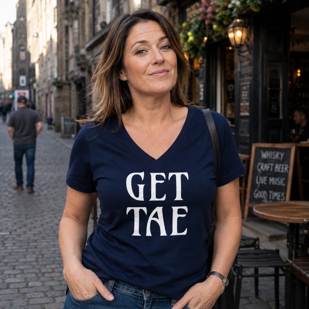 “Get Tae” Premium Soft V-Neck T-Shirt
