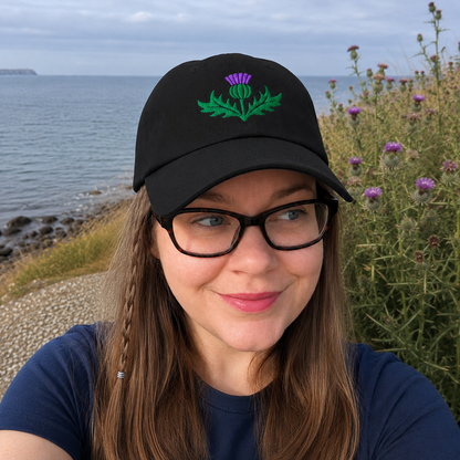 Thistle Embroidered Cap