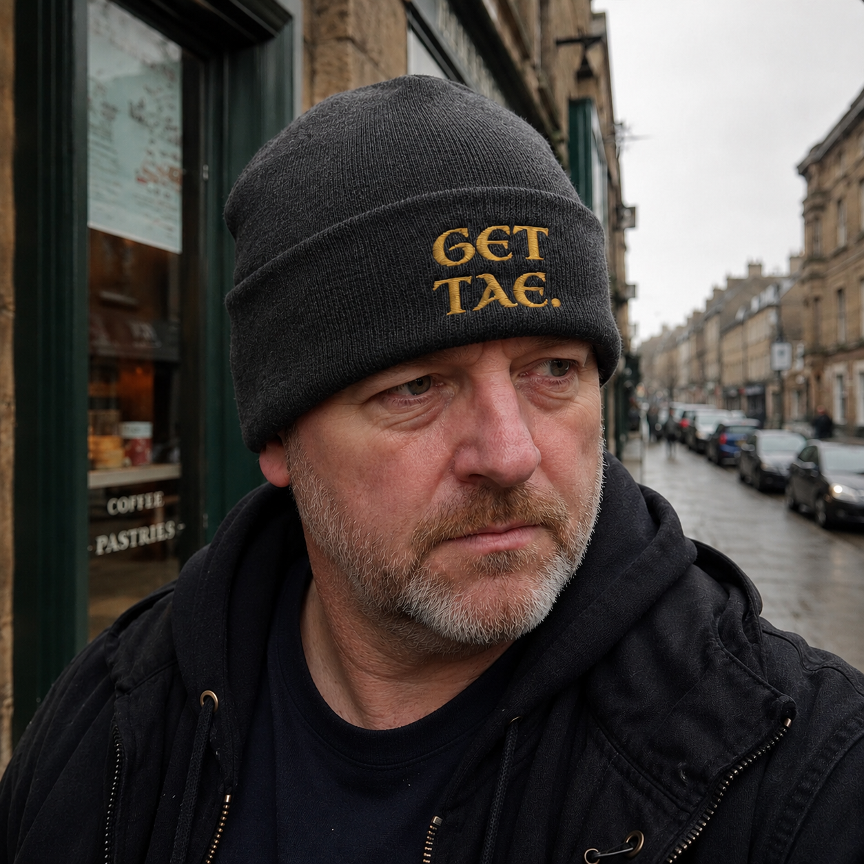 Get Tae Embroidered Beanie