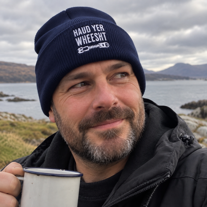 Haud Yer Wheesht Embroidered Beanie