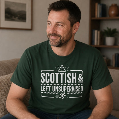 Scottish And Left Unsupervised Premium T-Shirt