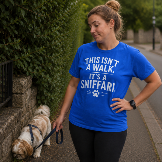 “This Isn’t a Walk. It’s a Sniffari.” Standard Fit T-Shirt