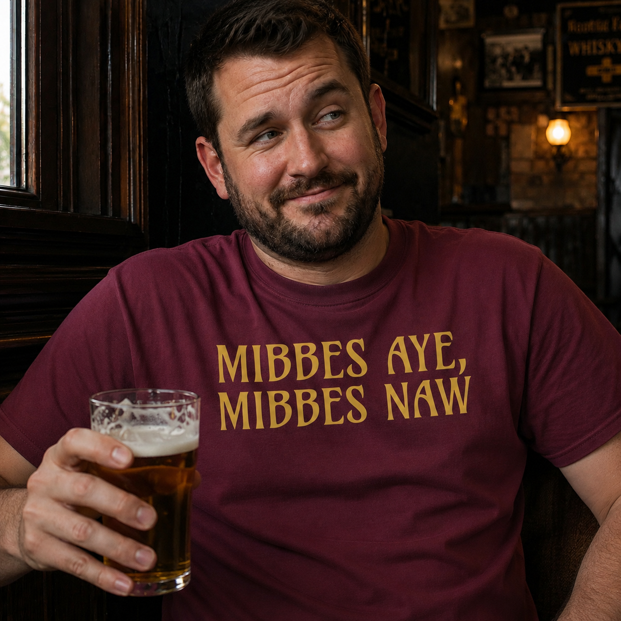 “Mibbes Aye, Mibbes Naw” Premium Soft T-Shirt